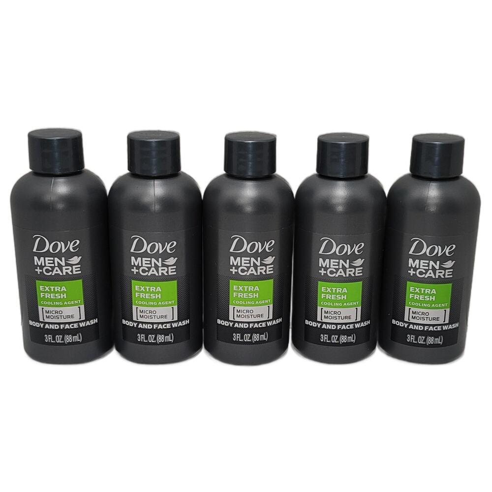 Dove Men+Care Extra Fresh Body & Face Wash Travel Size Bundle